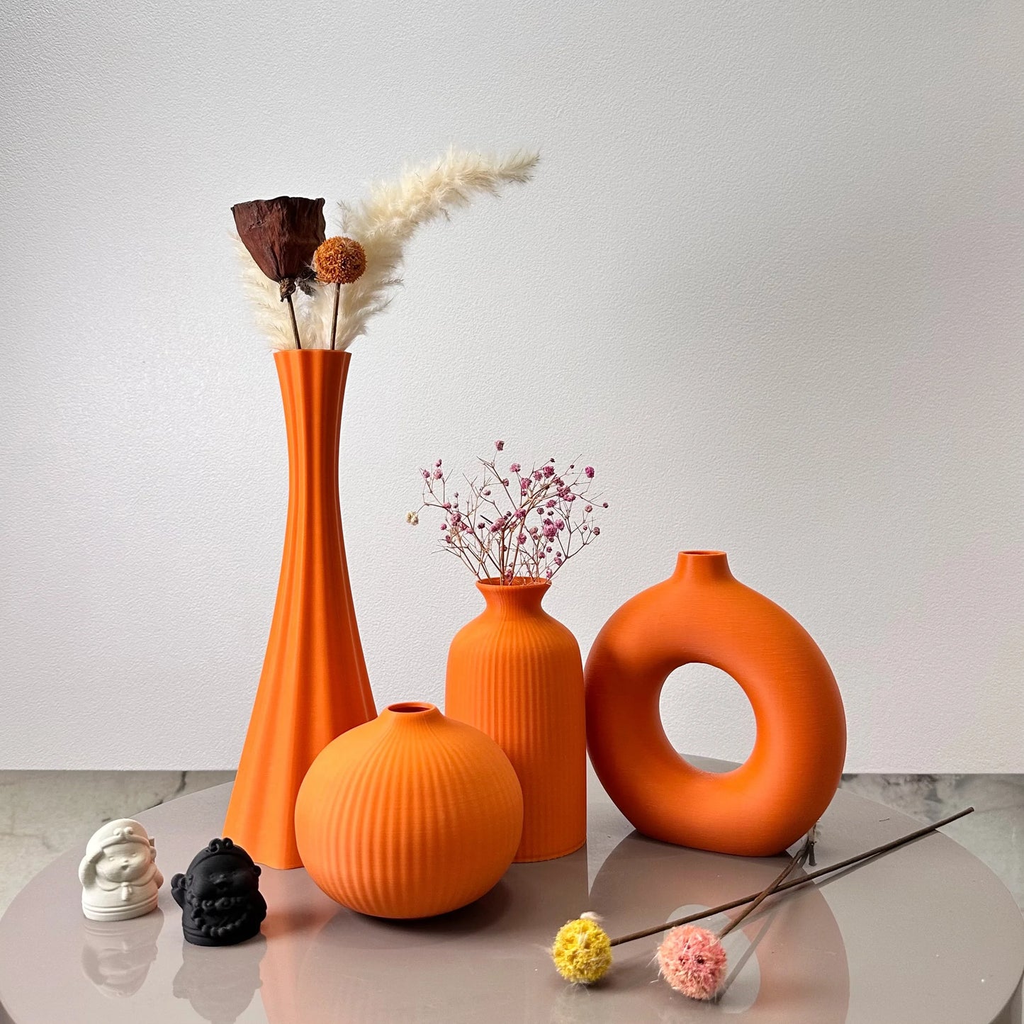 Bohemian Vazen Set (4-delig) – Decoratieve Vazen (5 kleuren)