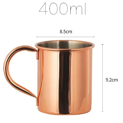 Moscow Mule Mok – Koperkleurige Cocktailmok (6 kleuren)