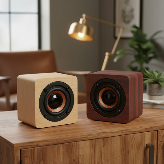Retro Pocket Speaker – Compact Design met Krachtig Geluid (3 kleuren)