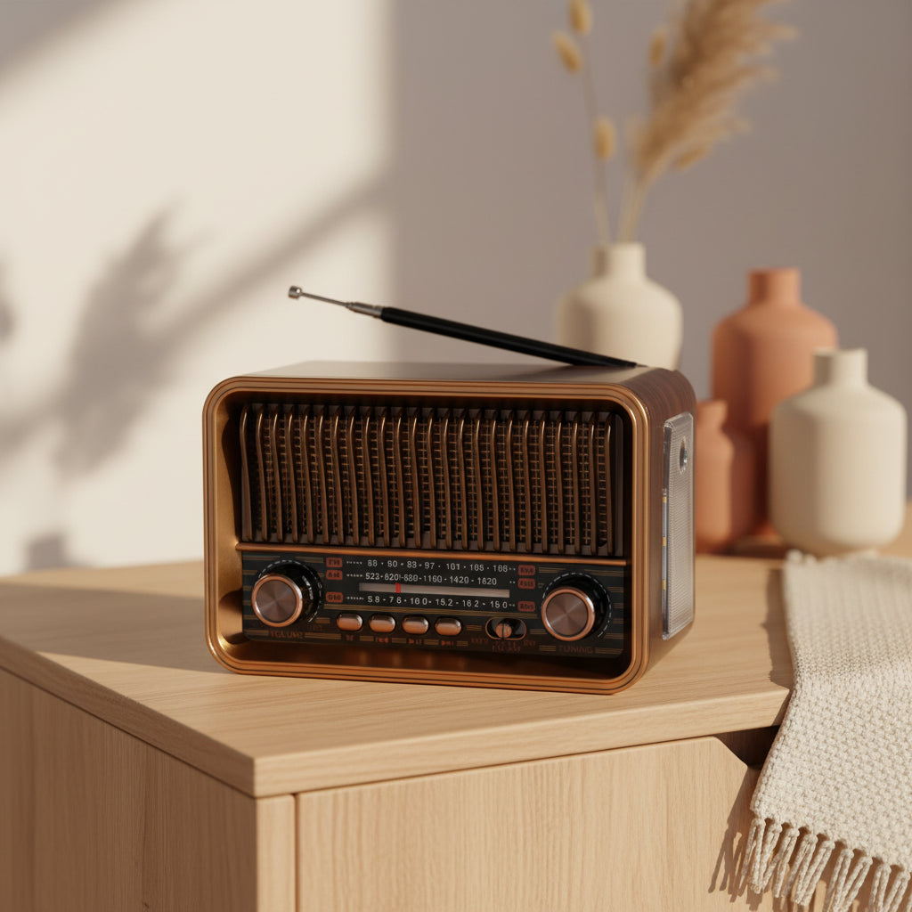 Draagbare FM Radio – Retro Vintage Design (6 varianten)