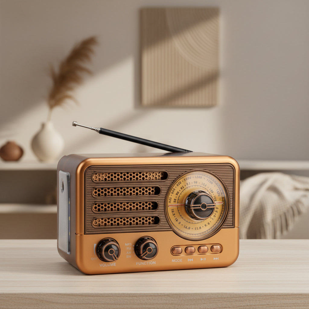 Draagbare FM Radio – Retro Vintage Design (6 varianten)