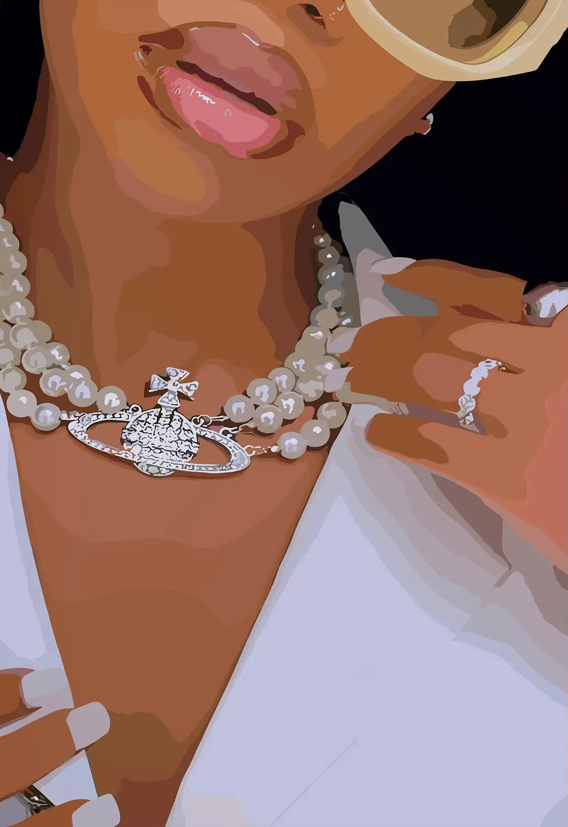 Black Girl Wall Art Canvas – Poster met Goudaccenten (14 varianten)