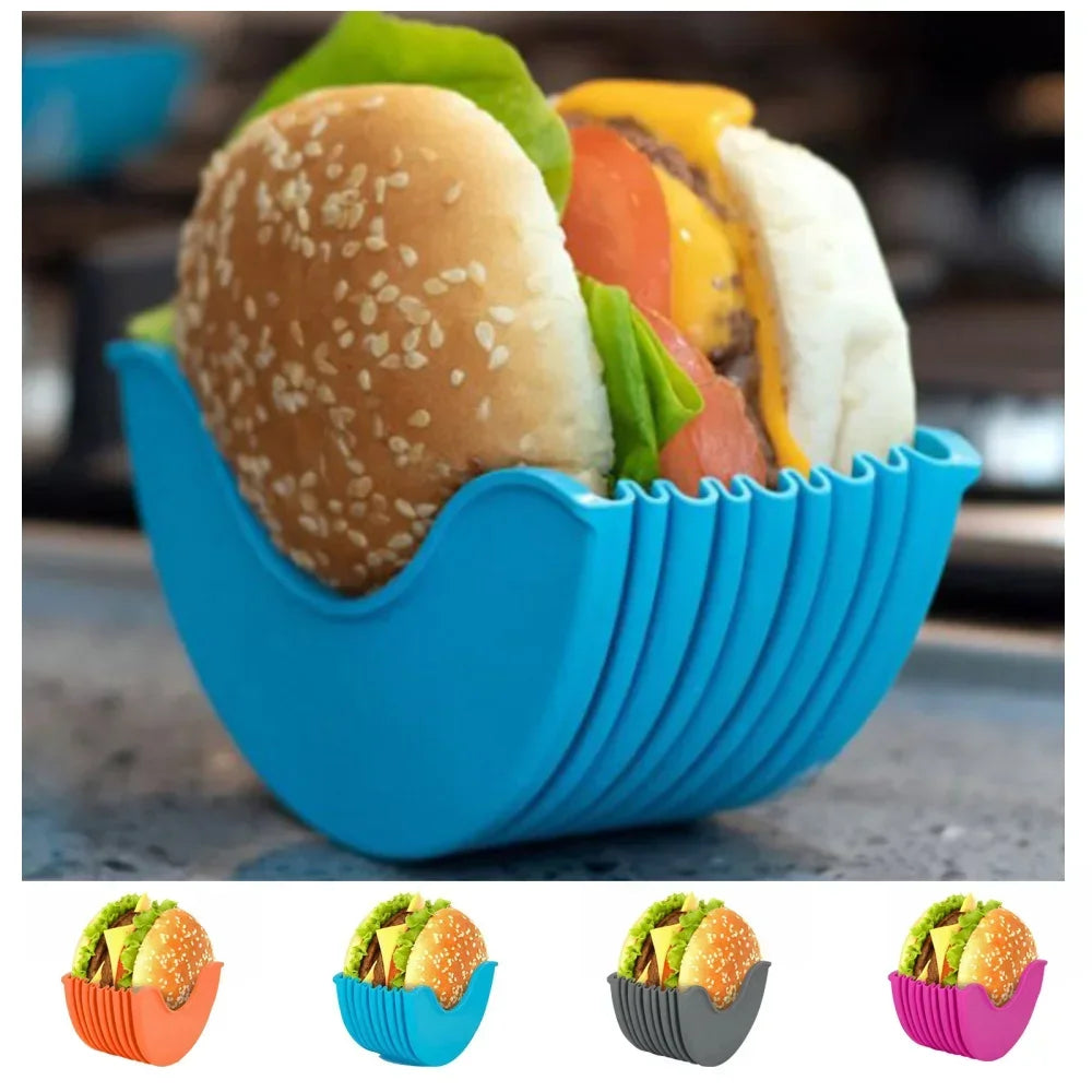 Silicone Burger Holder & BBQ Stand