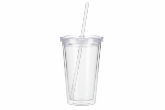 Clear Chill Kunststof drinkbeker 450 ml – Herbruikbaar & Ready to Sip!