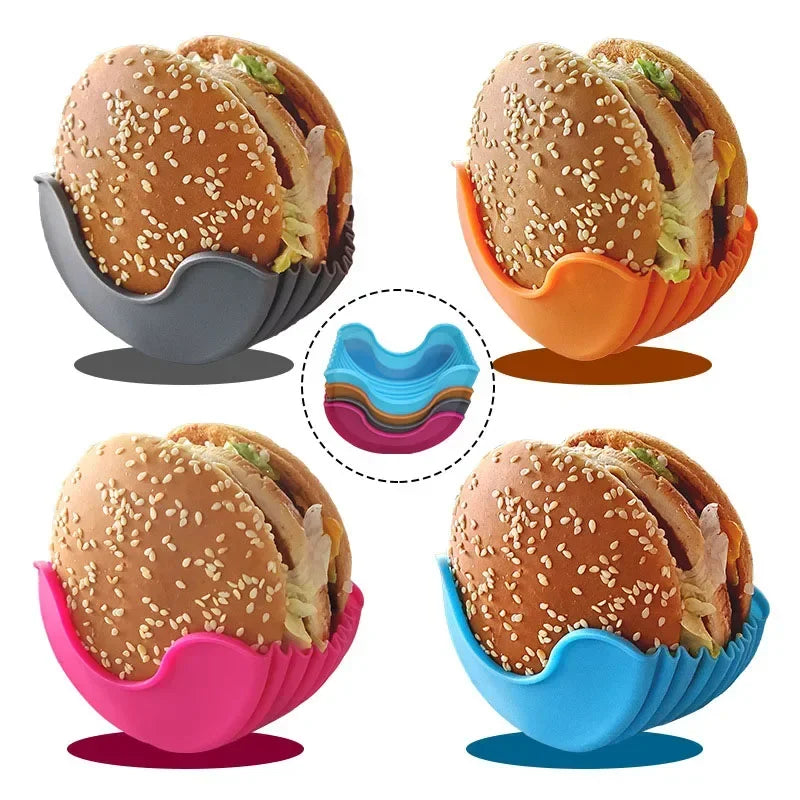 Silicone Burger Holder & BBQ Stand