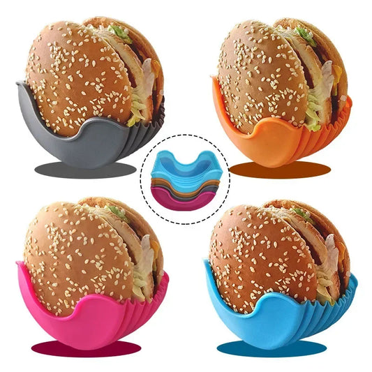Silicone Burger Holder & BBQ Stand