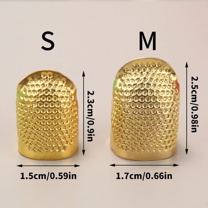 Verstelbare Vintage Vingerhoed – Handgemaakt Hulpmiddel voor Naaien & Borduren (4 kleuren)