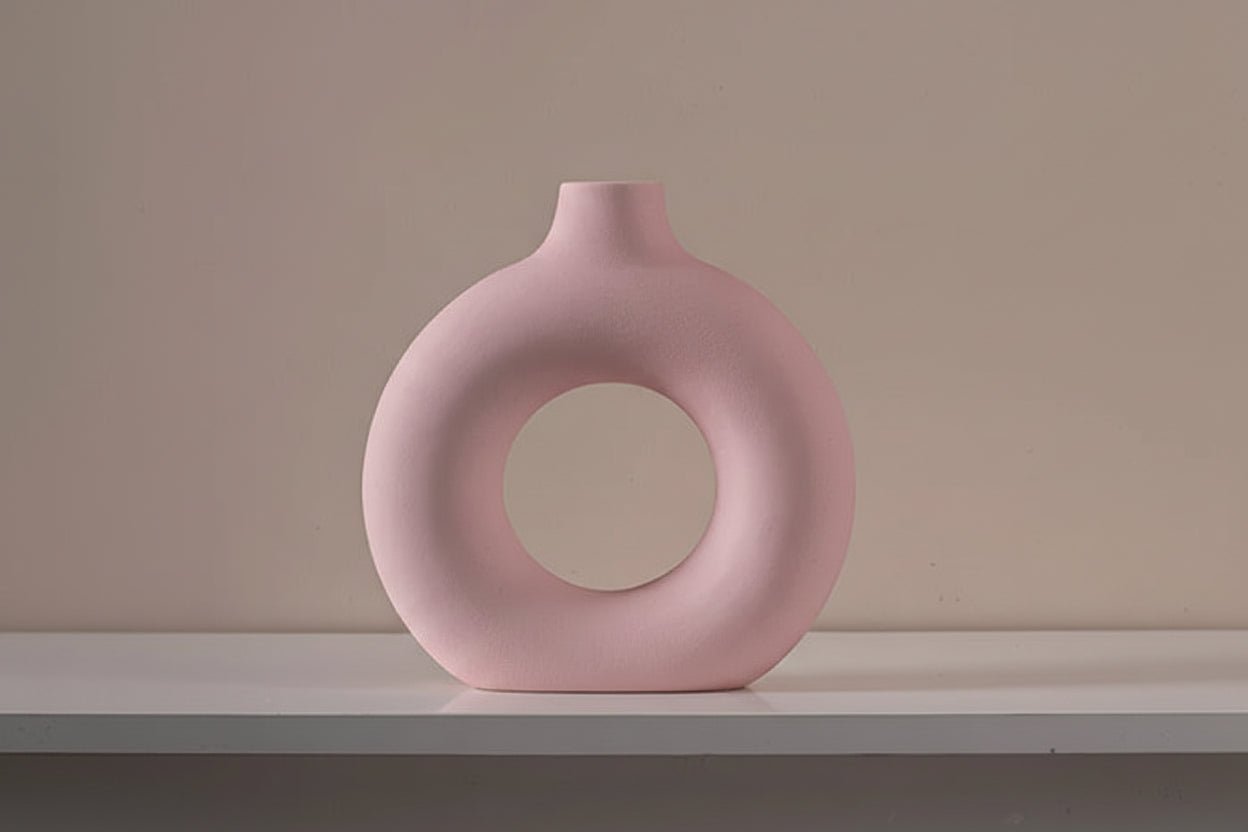 Keramische Opengewerkte Vaas - (2 kleuren)