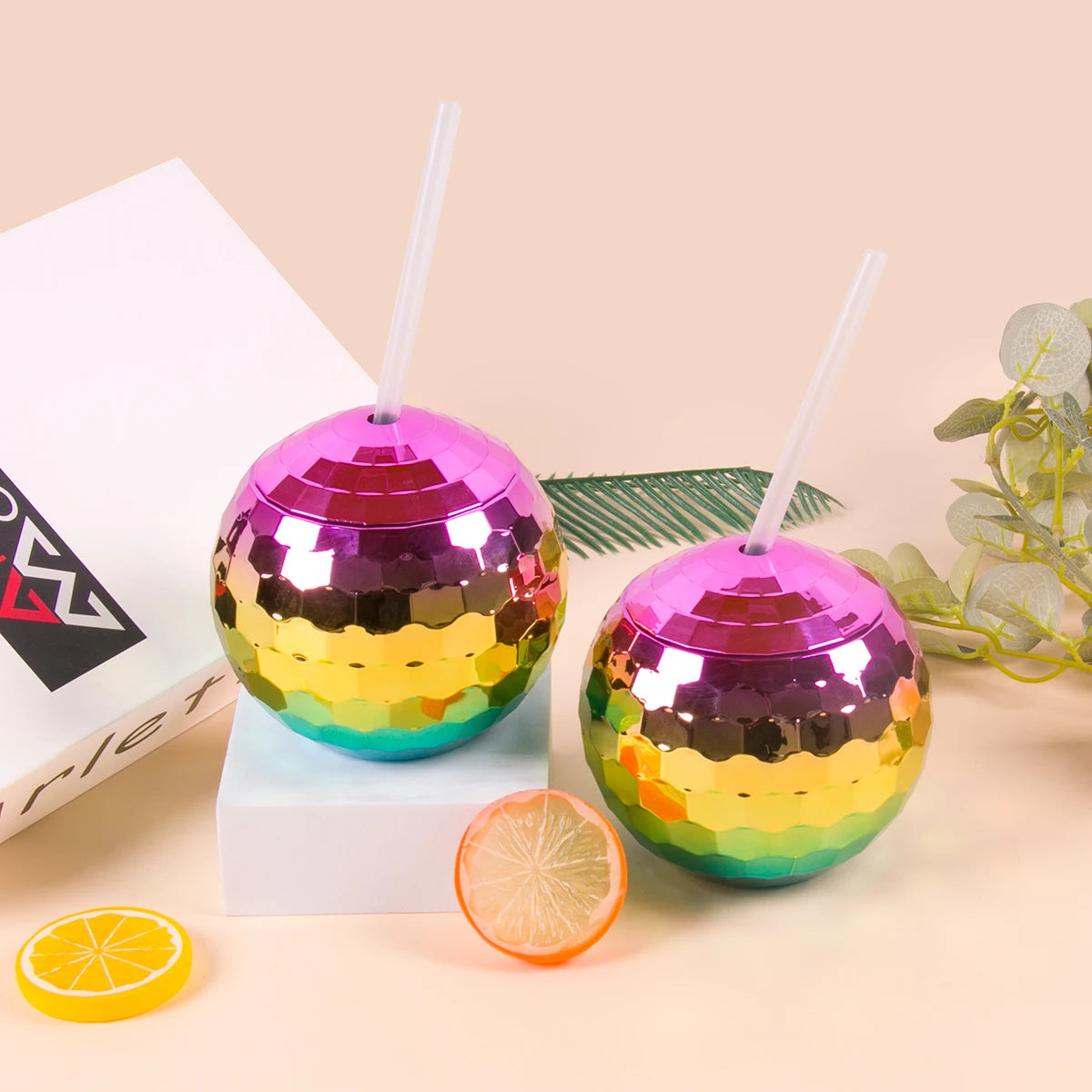 Disco Ball Cup with Straw – De Ultieme Party Drinkbeker
