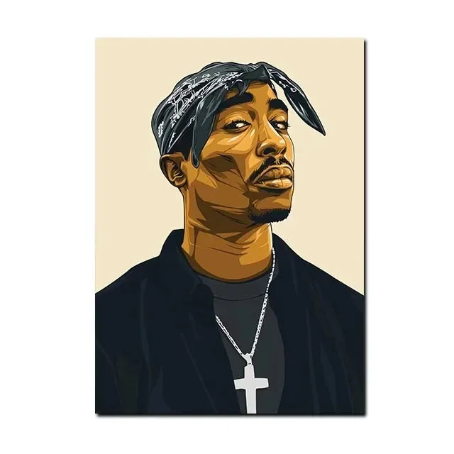 Legendarische Hiphop Iconen – Canvas Posters van Muziekgeschiedenis (7 varianten)