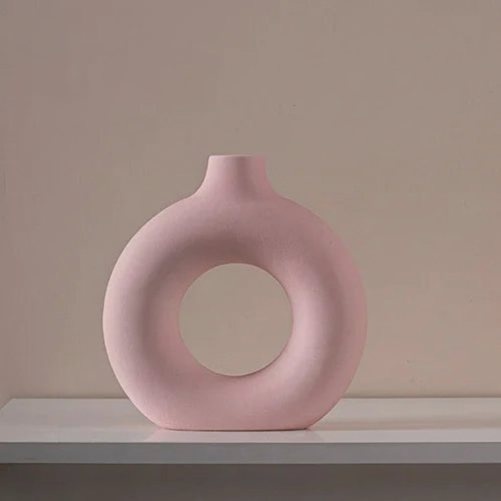 Keramische Opengewerkte Vaas - (2 kleuren)