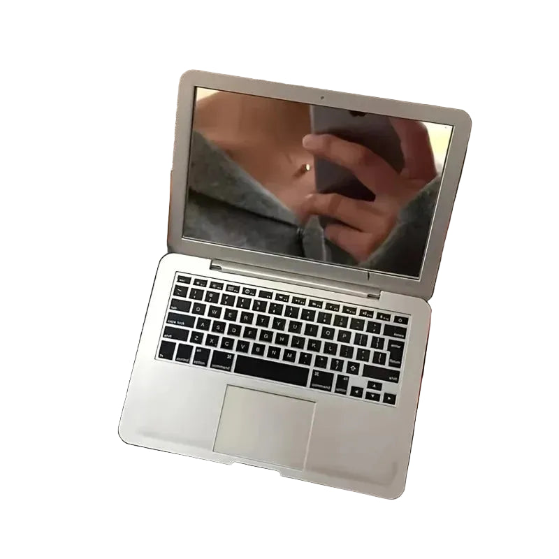 Mini Laptop Spiegel – Creatieve Opvouwbare Make-up Spiegel