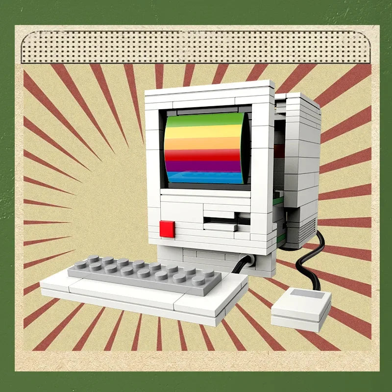 DIY Retro Bouwstenen – Elektronica Mini Modellen