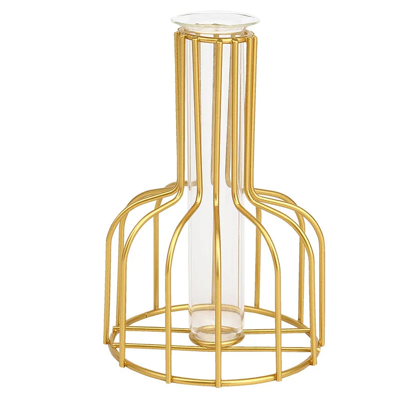 Gouden Metalen Vaas – Stijlvolle Tafeldecoratie (2 kleuren)