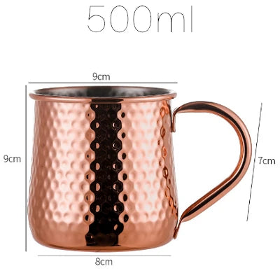 Moscow Mule Mok – Koperkleurige Cocktailmok (6 kleuren)
