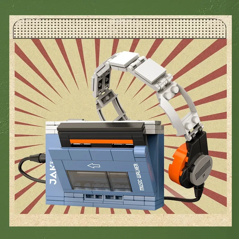 DIY Retro Bouwstenen – Elektronica Mini Modellen