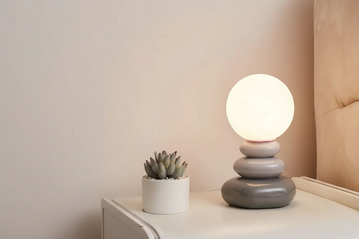 Colorful Stone Table  LED Lamp