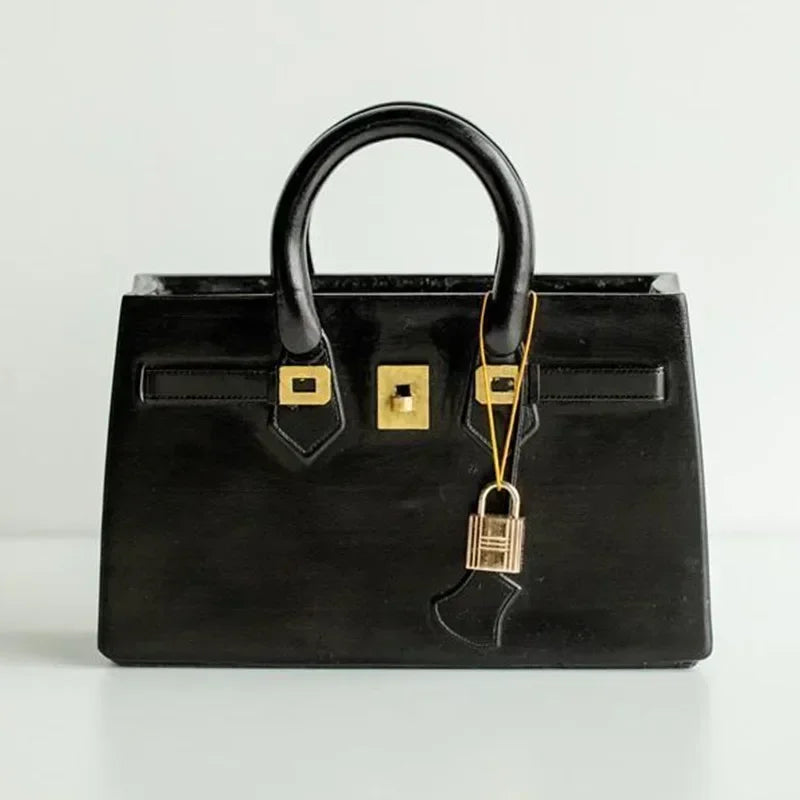 Decoratieve Bloemenvaas Tas – Modern Kunstobject voor Interieur & Styling