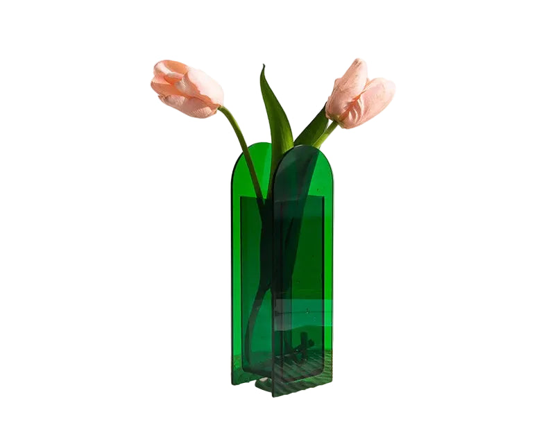 Architectural Acrylic Vase – Modern Design Piece