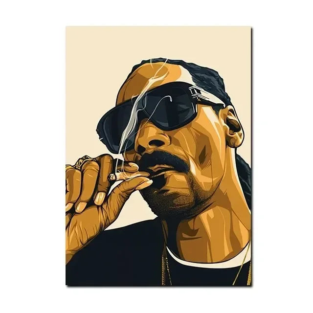 Legendarische Hiphop Iconen – Canvas Posters van Muziekgeschiedenis (7 varianten)