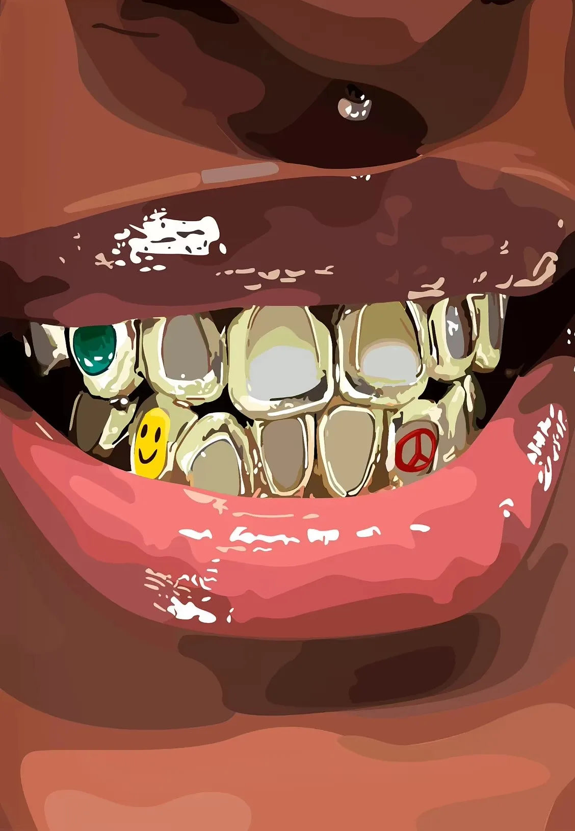 Black Girl Wall Art Canvas – Poster met Goudaccenten (14 varianten)