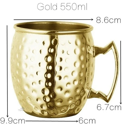 Moscow Mule Mok – Koperkleurige Cocktailmok (6 kleuren)