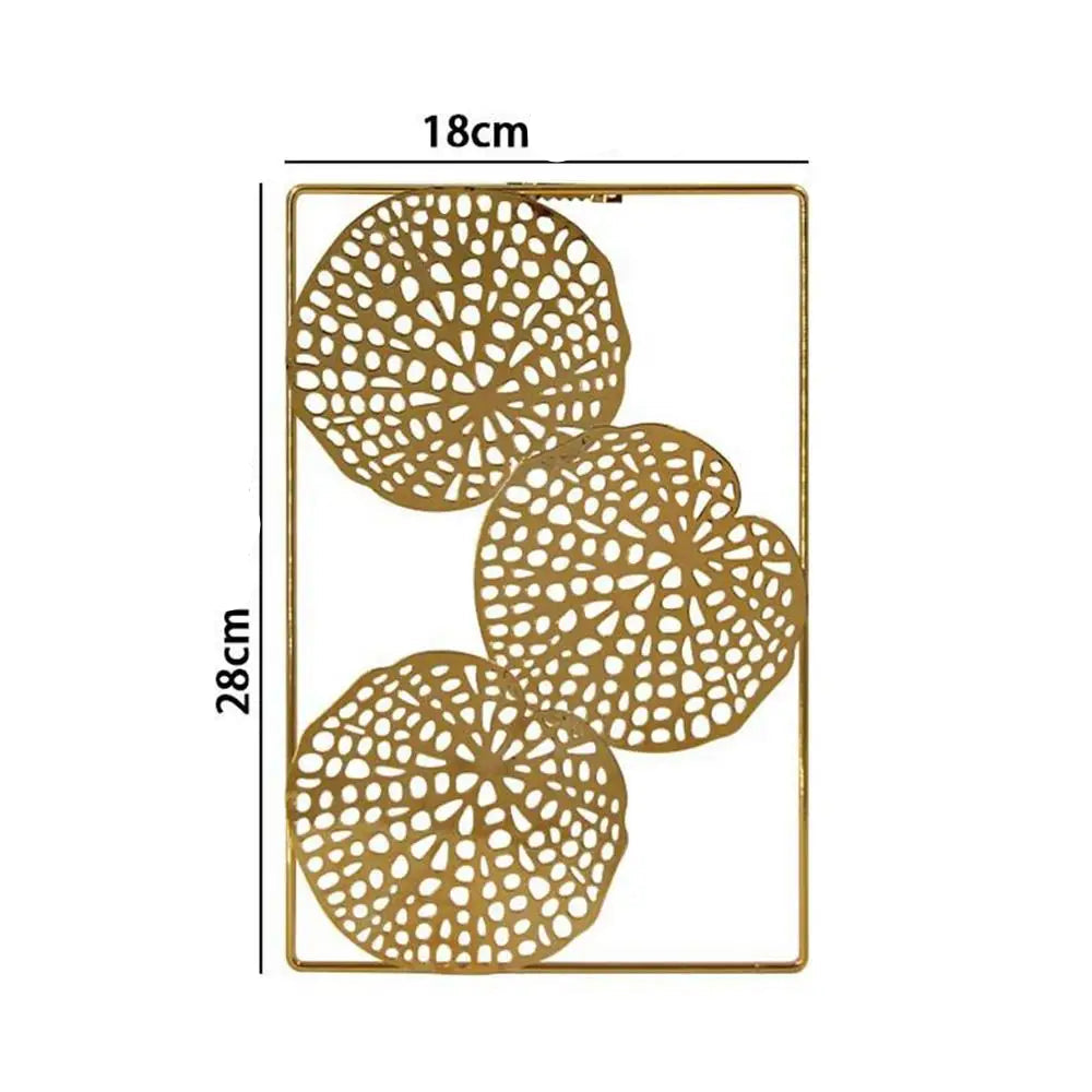 Gouden Metalen Bladeren – Minimalistische Wanddecoratie (5 varianten)