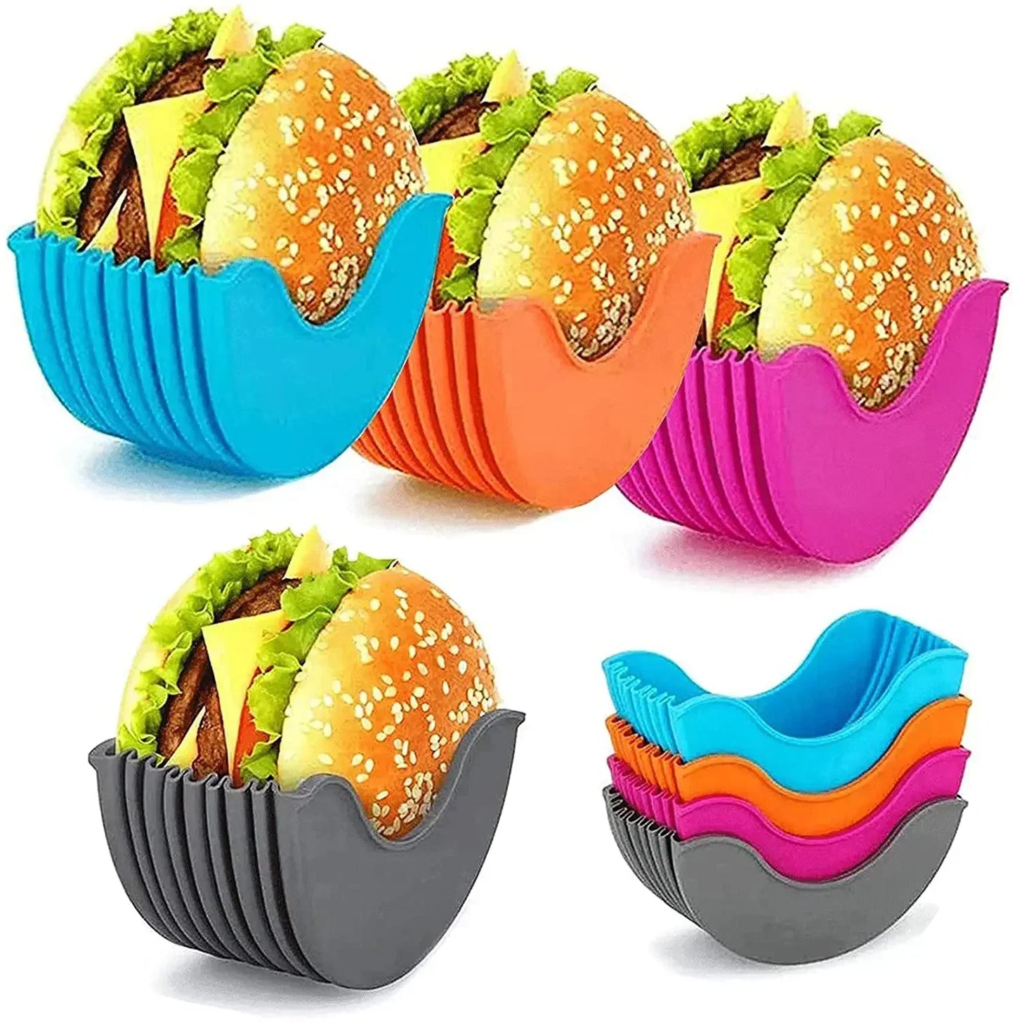 Silicone Burger Holder & BBQ Stand