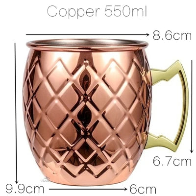 Moscow Mule Mok – Koperkleurige Cocktailmok (6 kleuren)