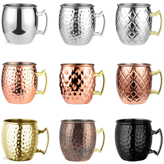 Moscow Mule Mok – Koperkleurige Cocktailmok (6 kleuren)