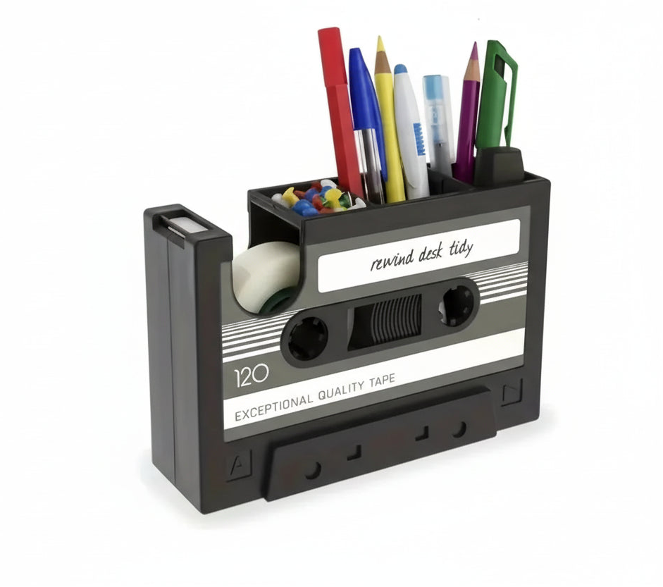 Retro Tape Penhouder – Bureau Organizer & Stationery Opberger (3 kleuren)
