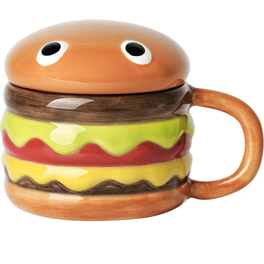 Burger Mug - De Creatieve Hamburgerbeker met Deksel